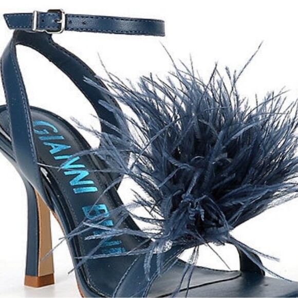 Gianni Bini, the Neela Feather Square Toe Dress Sandle - Picture 5 of 9